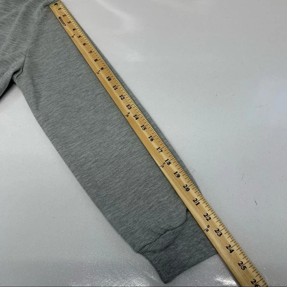 Shein‎ Curve Sweatshirt Woman 2XL Gray Full Zip Hood Pockets Light Weight Crop - Picture 9 of 10